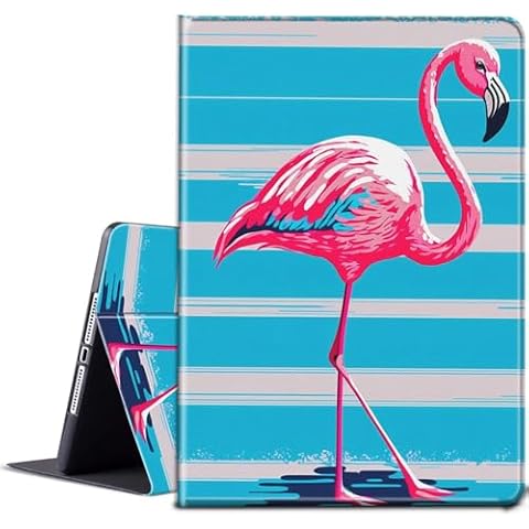 BPQOJB for iPad Air 11 inch Case 2024 M2 for iPad Air 6th Generation Case with Adjustable Stand & Auto Wake/Sleep Smart Protect Cover Case for iPad Air 11 inch 2024 - Cute Flamingo Cover