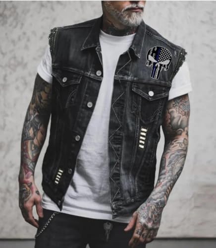 SUMA SHOP Gestickter Aufnäher zum Aufbügeln oder Aufnähen, Thema: Der Totenkopf, Totenkopf-Flagge.