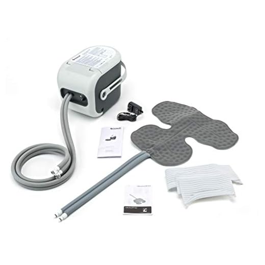 Ossur Cold Rush Therapy Machine System with Large Shoulder Pad- Ergonomic, Adjustable Wrap Pad Included- Quiet, Lightweight and Strong Cryotherapy Freeze Kit Pump