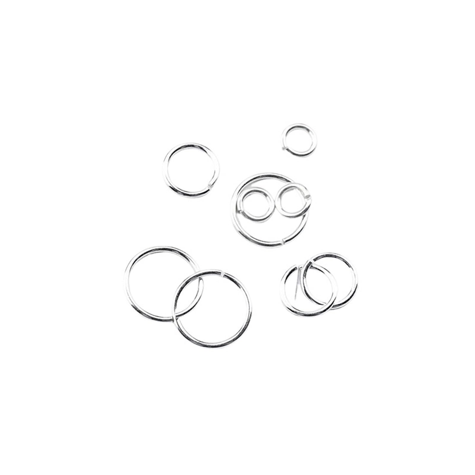 Biegeringe 4–8 mm, 20 Stück/Packung, offene Binderinge zur Herstellung von Schlüsselanhängern und Armbändern, Schmuck, Zubehör (8 mm, 20 Stück)