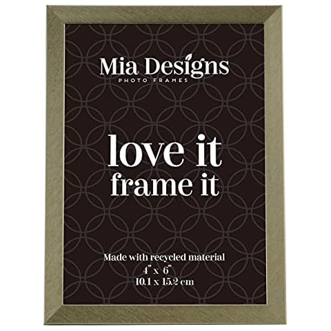 Mia Designs Eco-Friendly Brushed Pewter Frame Cover