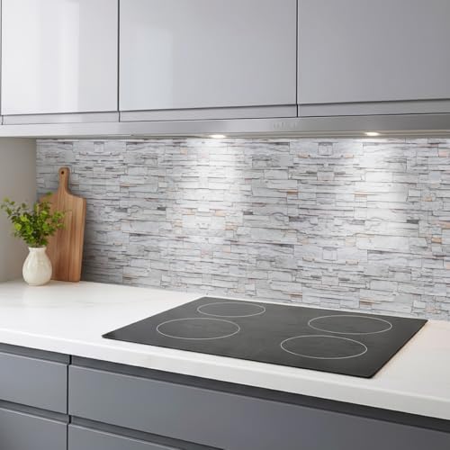 Rodnik Küchenrückwand – monolithische ABS-Platte mit Direktdruck, formstabil und langlebig. Große Motivauswahl (Klinkerwand, 60x400 cm)