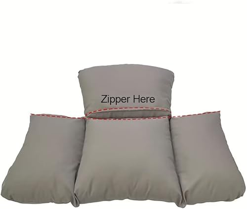 Miniatura 3 de Cojín impermeable para silla de huevo de repuesto para silla de columpio al aire libre, cojín grueso para silla de hamaca