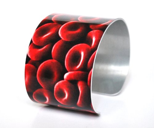 Neurons Not Included Science Medical Wide Cuff - Red Blood Cells - RBC - Microscopic Image