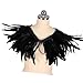 GORBUS Feathered Cloak for Costume Parties Fashionable Detailing Soft Comfortable All Day Wear Lightweight Feather Cloak