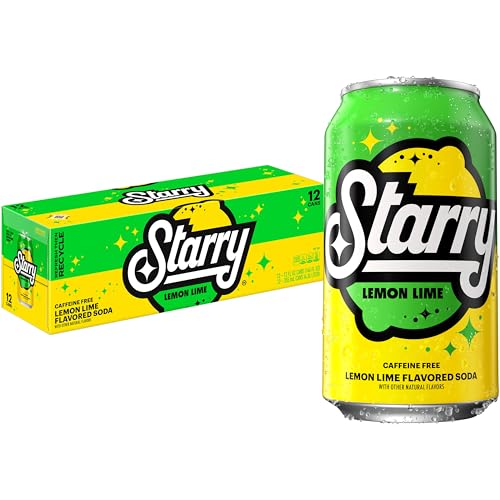 Starry Lemon Lime Soda Pop, 12oz, 12 cans