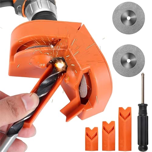 Yuentoen Multipurpose Drill Bit Grinding Sharpener,Bohrer Schärfer,bohrerschleifgerät, Tragbares Bohrer Schleifgerät SpiralbohrerSchärfgerät Bohrerschleifmaschine für 2mm-16mm,Schwarz