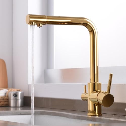 Robinet eau potable filtrée pour une cuisine moderne et chic avec grand bec