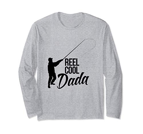Reel Cool Dada Fishing Fisherman Fish Bait Hook Rods Maglia a Manica
