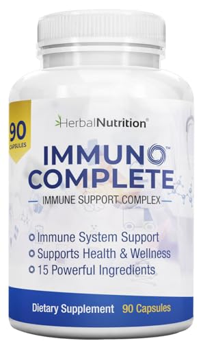 Immuno Complete an Immune Support Supplement with Vitamin C, D, Zinc, Magnesium, Elderberry and 10 More Synergistic Ingredients for Immune Support (1)