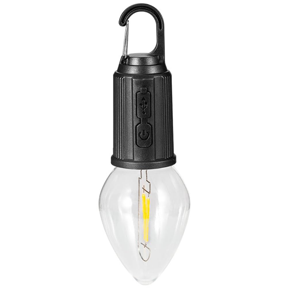 Lampa kempingowa Oświetlenie namiotu kempingowego Lampa Latarnia kempingowa Namiot zewnętrzny Lampa Wisząca latarka z haczykiem Mini haczyk Światło awaryjne 600 mAh Latarnia oświetleniowa Typ