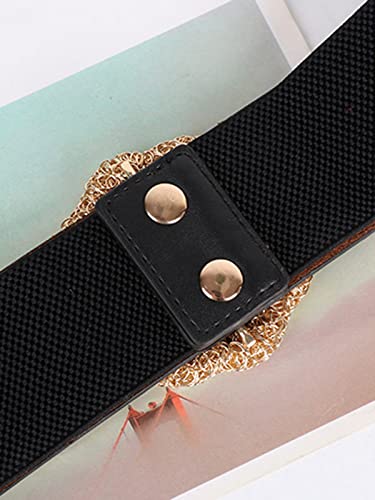 Vicfone Cinto Elástico Feminino Cintura Larga Cintura Ajustável