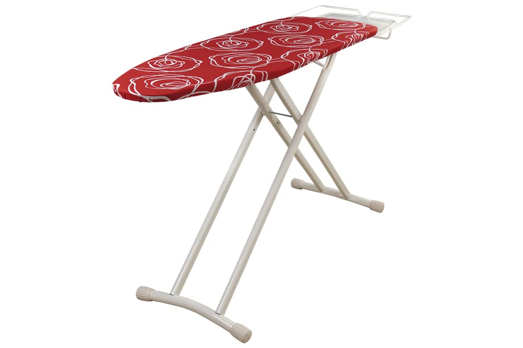 Cofan Tabla de Planchar Grande | Peso 9 kg | Color Rojo | Medida Plegada 161 cm x 44,5 cm x 10 cm | Altura 94 cm (Abierta) | Área de Planchado 125 cm x 42 cm
