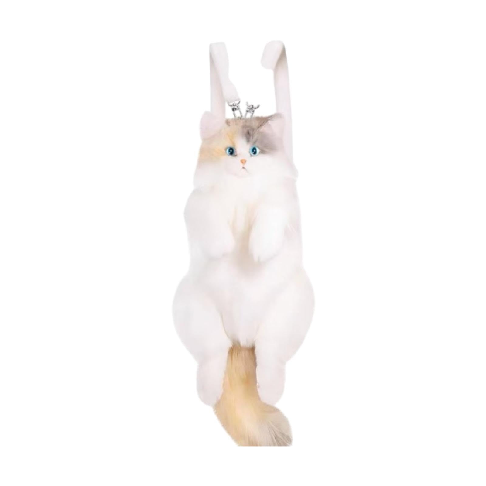 urjix ™ Stuffed Cat Doll Backpack Lightweight Toy Knapsack for Dating Pet Lover Gift No Neckwear-picture-21