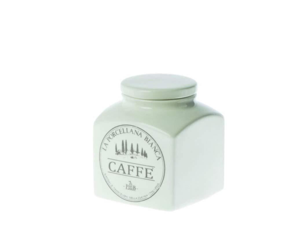 Porcellana Conserva Porcelain Covered Coffee Container 17 oz in Gift Box