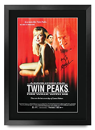 HWC Trading FR A3 Twin Peaks Gifts - Póster impreso con autógrafo firmado para fanáticos de la película, A3 enmarcado