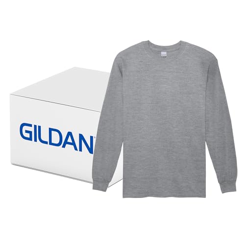 Image of Gildan Adult Ultra Cotton Long Sleeve T-Shirt, Style G2400, Multipack
