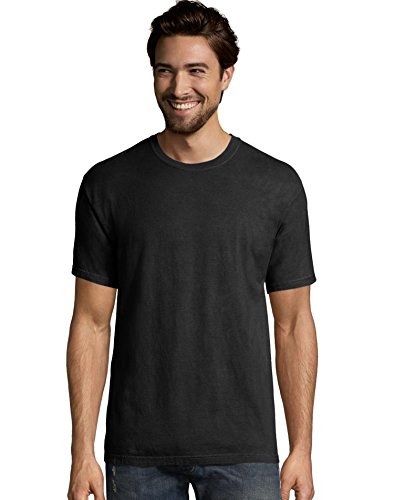 T-shirt noir coton ringspun anti-rétrécissement taille XS coupe ajustée