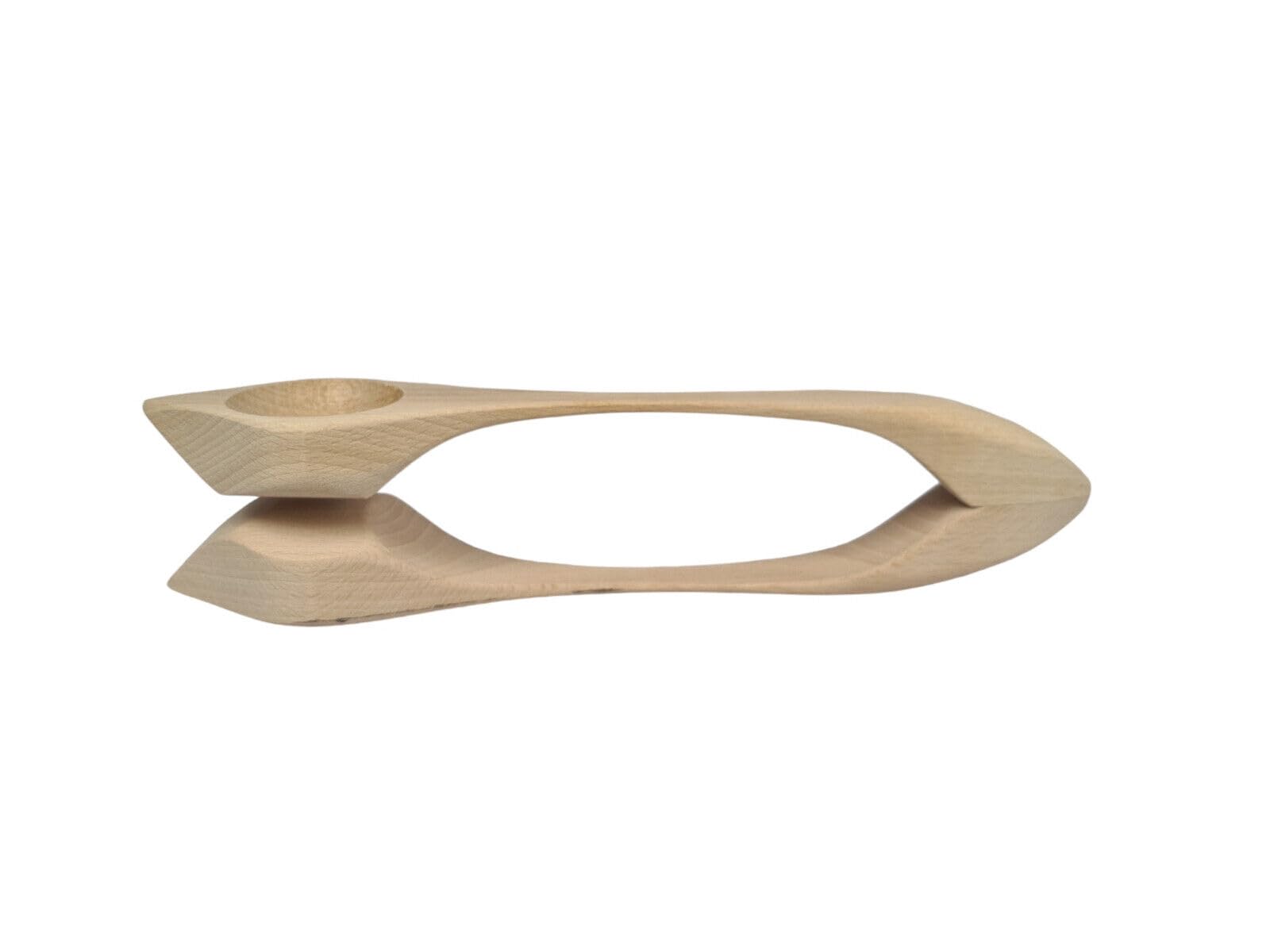 Musiklöffel aus Holz – Handgefertigt & zusammenhängend – ca. 26 cm – großes Modell aus Buchenholz – das Original Rhythmusinstrument für Volksmusik – tolle Geschenkidee für Musikfreunde
