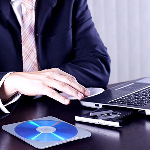 Macarrie 50 Pcs Slim Clear Transparent Cd Case Pp Poly Plastic Cases Dvd Case Cd Jewel Cases For Discs #TOP6