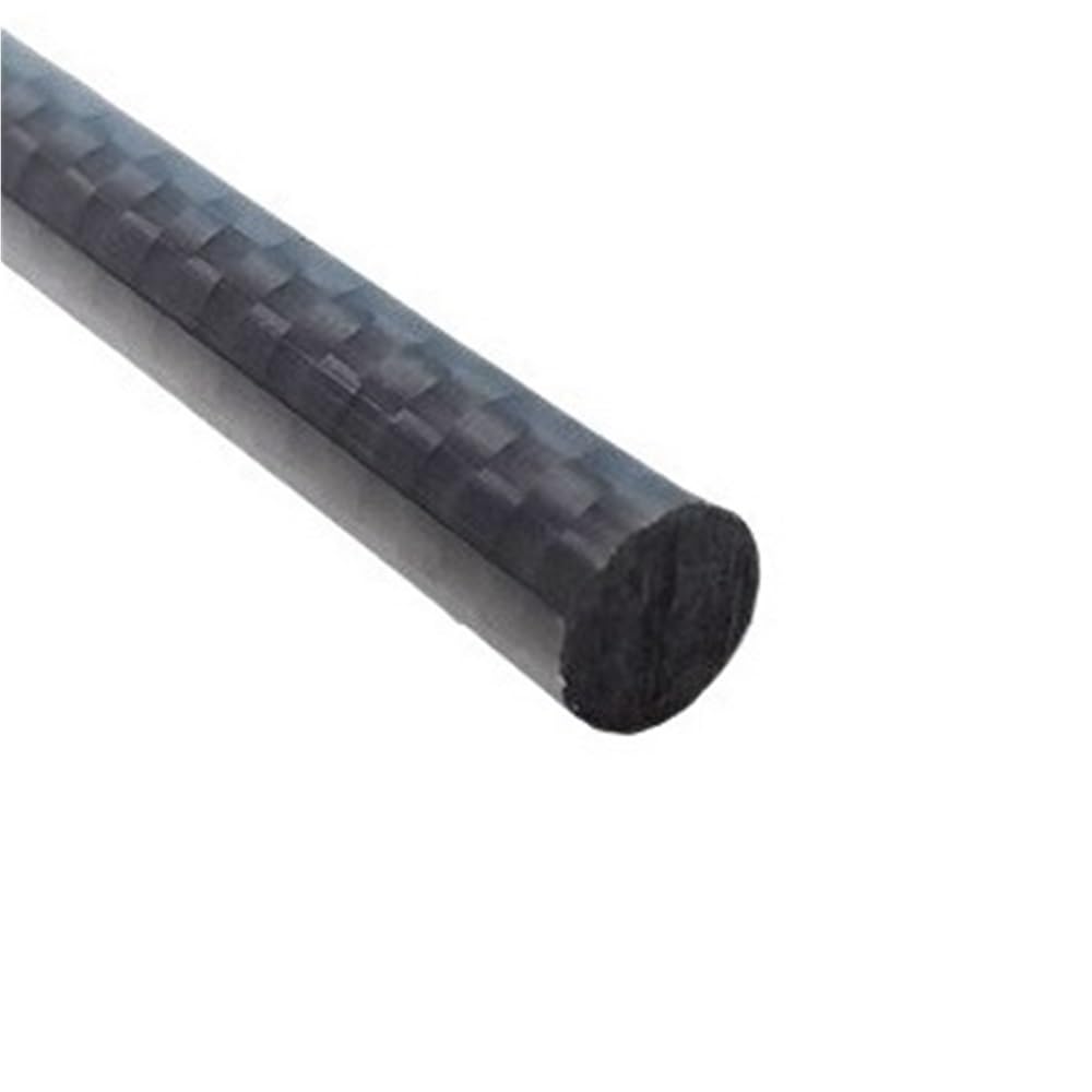 1 pezz0 Barra Tonda Nera Fibra Carbonio 3K, Barra 50Cm Per Automobili