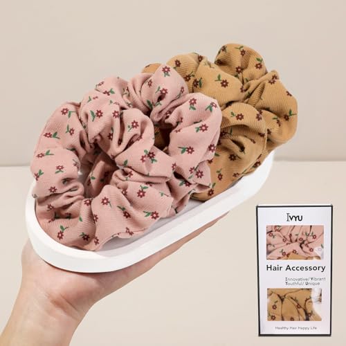 Image of Hair Scrunchies for Women - Hair Ties No Damage Both for Thick Hair or Thin Hair Curl Hair No Crease Scrunchies Ponytail Holder No Hurt Your Hair