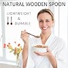 Hefild 7 PCS Wooden Spoons for Eating, 7 inch Wooden Honey Spoons for Tea, Wood Teaspoons for Stirring Coffee, Hard Wood Table Spoon for Cooking, Small Serving Spoon for Soup, Desserts & Cereal #1