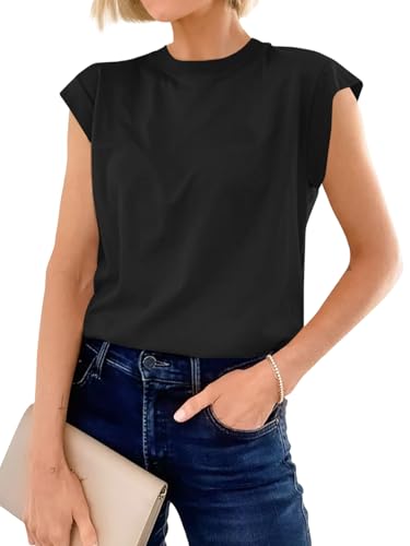 Cicy Bell Womens Cap Sleeve Cotton Tank Tops...