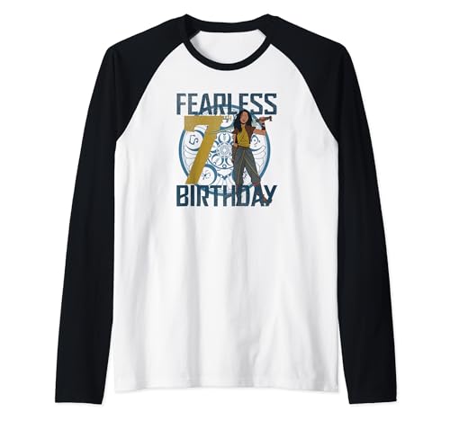 Raya Fearless 7th Birthday t-shirt raglan Disney pour anniversaire fille de 7 ans
