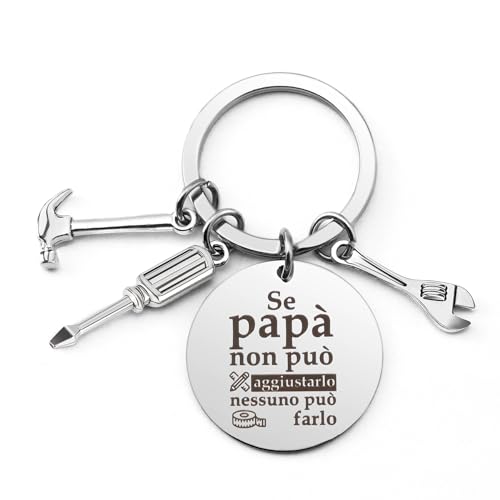 Regalo per Papà - Portachiavi per Festa del Papà, Natale e Compleanno - Idee Regalo Originali