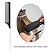 1 Pack Stainless Steel Rat Tail Comb for Parting Hair, Pintail Hair Parting Comb with Metal Pick on End, Black Anti Static Carbon Fiber Fine Tooth Teasing Brush for Men and Women