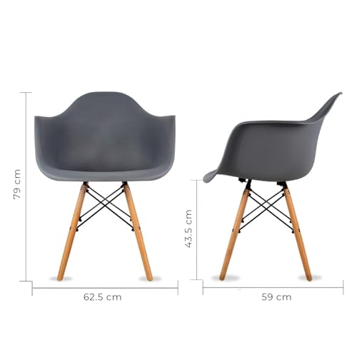 La Mejor Recopilación de Silla Eames Con Brazos que puedes comprar esta semana. 2 Imagen adicional