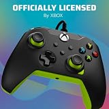 PDP przewodowy kontroler Electric czarny for Xbox Series X|S, Gamepad, przewodowy Video Game kontroler, Gaming kontroler, Xbox One, Oficjalnie Licencjonowany - Xbox Series X