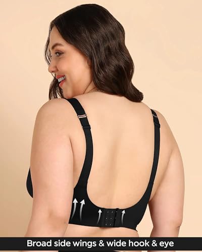 Image of Tweens Cotton Non-Padded Plus-Size Bonded Bra for Women | Full Coverage Broad Straps | Hidden Concealer | Seamless Wire-Free No-Dig Comfort | Breathable Cotton | Elastic-Free No Marks | Pack of 1