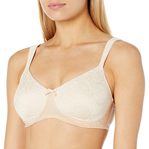 Amoena Women's Gracy Wirefree Seamless Pocketed Memory Foam Bra, Off White, 32B Amoena Women's Gracy Wirefree Seamless Pocketed Memory Foam Bra, Off White, 32B