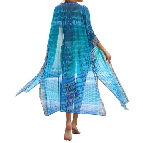 Kimono de plage femme fluide idéal pour vos vacances au soleil