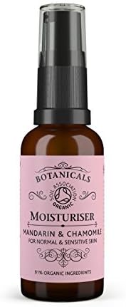 Botanicals Gentle Face Moisturiser - Mandarin & Chamomile, Balancing Daily Moisturising Lotion for Normal, Sensitive and Problem Skin, 100% Natural & Certified Organic Ingredients (30ml)