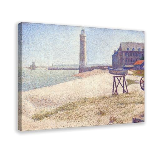 Phare de Honfleur Seurat toile décorative pour l'ambiance du salon et bureau