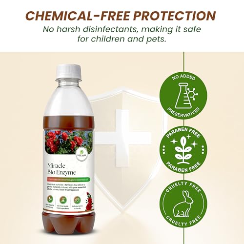 Image of Sivani Naturals Miracle Bio Enzyme Multi Surface Cleaner | Drain De Clogger & Air Cooler Cleaner | Safe & Effective
