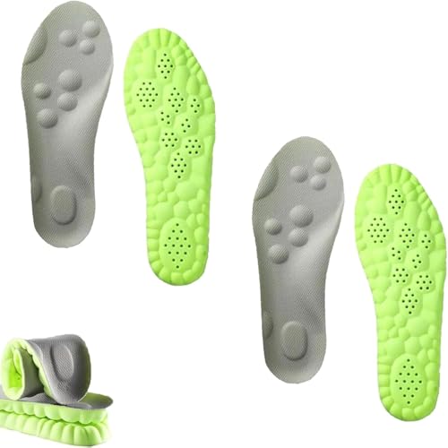 2025 New Massage Insoles, Memory Foam Insoles for Men/Women - Arch Support Shoe Inserts, Acupressure Massage Foot Pain Relief & 