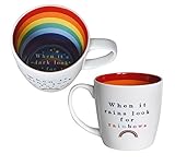 Handwäsche empfohlen. When It Rains Look For Rainbows Inside Out Mug In Gift Box Special Mugs Gifts