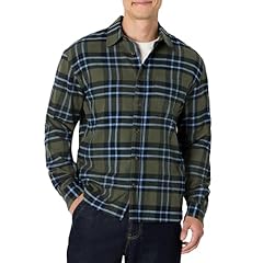 Dark Olive Blue Simple Plaid