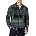 Amazon Essentials Men's (Demi's Pick) Relaxed-Fit Long-Sleeve Flannel Shirt, Dark Olive Blue Simple Plaid, XXL