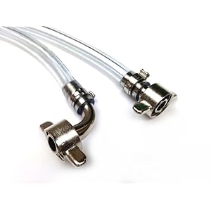 Bierschlauch 10x15mm mit Anschlüsse verschiedene Längen für Zapfanlage Bierkühler Durchlaufkühler (2.5)