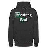 Spreadshirt Breaking Bad Logo Brom & Barium Unisex Hoodie, XL, Anthrazit