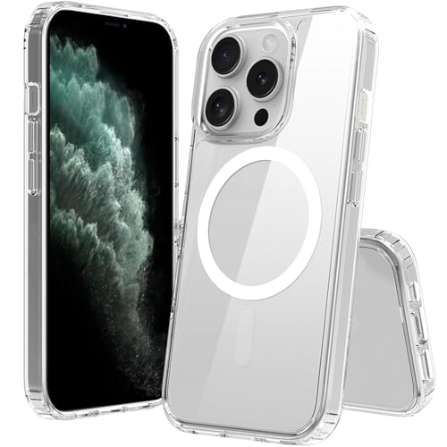 Image of FanTEK Phone Case Compatible with iPhone 11 Pro Max 6.5 Inch, Magnetic Case Clear Protective Bumper Hard Back Cover