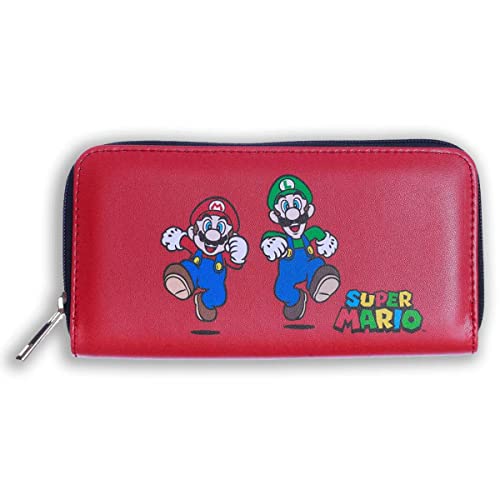 Carteira Super Mario Oficial Moda Geek cor:Vermelho