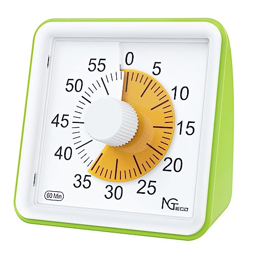 Ngteco Visual Timer, 60-Minute Countdown Timer For Kids, Toddler, Autism, Adhd Or Adults - Visual Time Management Tool For Classroom, Kitchen, Cooking, Office (Batteries Included Green) #TOP12