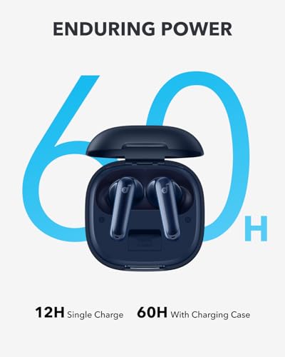 Image of soundcore P40I,Noise Cancelling Wireless In Ear Earbuds,Adaptive Noise Cancelling,Heavy Bass,3D Sound,Gaming Mode,60H Playtime,2-In-1 Case And Phone Stand,Ipx5,Wireless Charging,Bluetooth 5.3