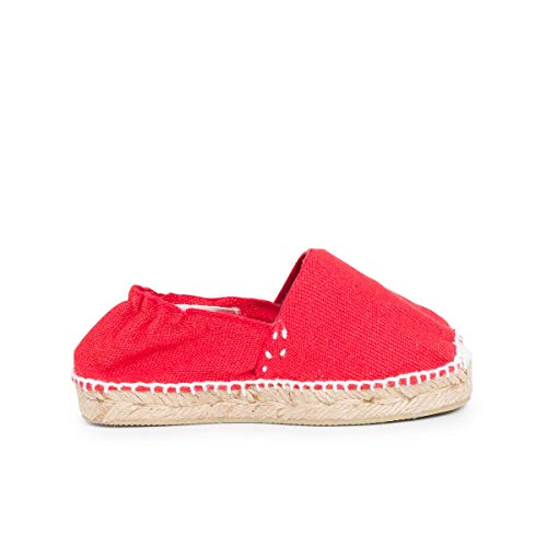Chaussures Légères Traditionnelles Espadrilles Plates ALPARGATUS - Tissu Crochet, Semelle En Jute Et Caoutchouc - Fabriqué Main En Espagne Chaussures Légères Traditionnelles Espadrilles Plates ALPARGATUS - Tissu Crochet, Semelle En Jute Et Caoutchouc - Fabriqué Main En Espagne